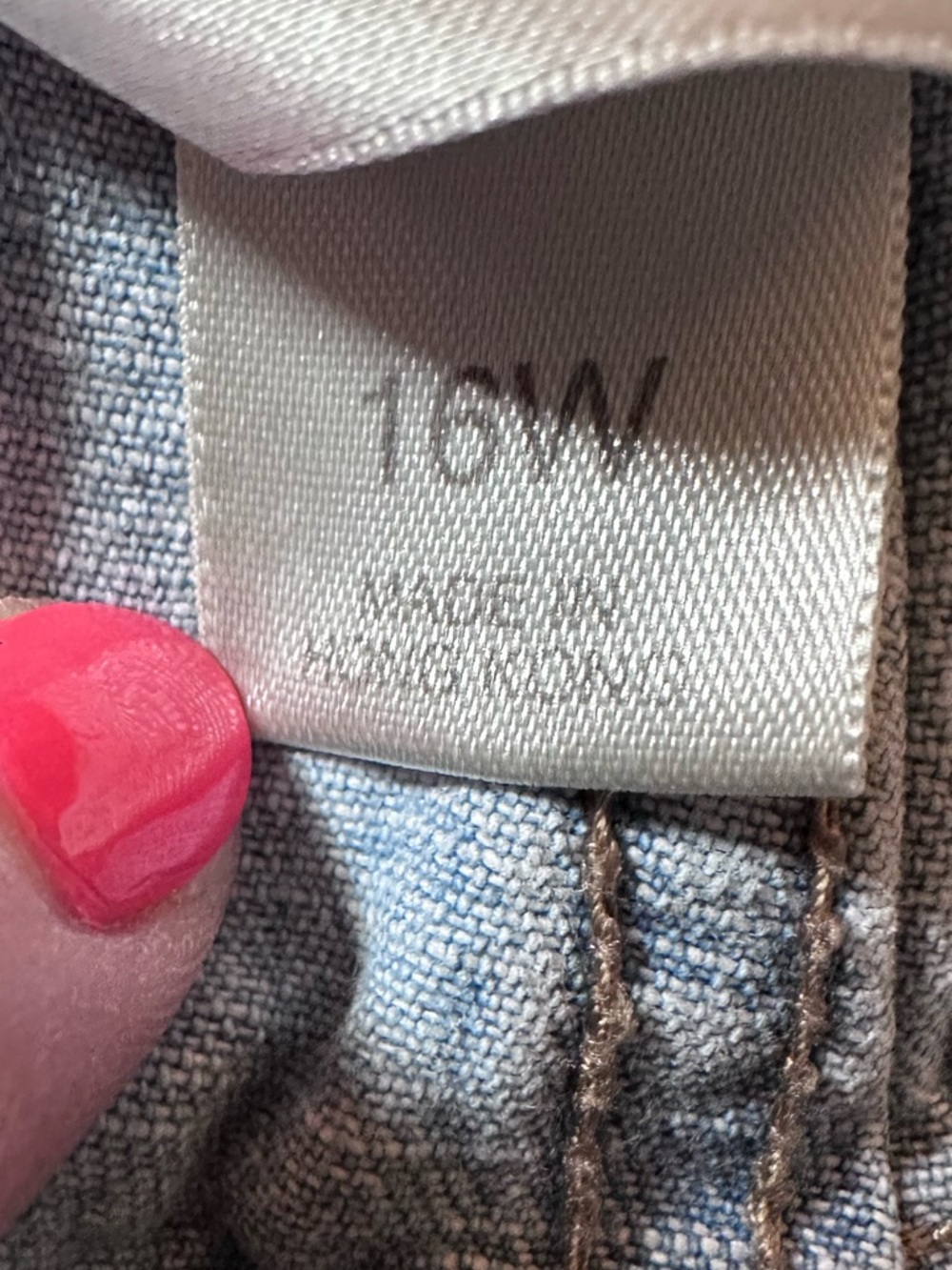 CJ Banks Light Blue Denim Cropped Jeans - Picture 8 of 10